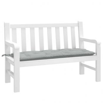 ARDEBO.de - Gartenbank-Auflage Melange Hellgrau 120x50x7 cm Stoff