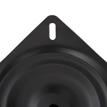 Stuhlfuß für Bootssitz Schwarz 18 cm Stahl
