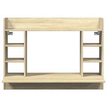 Wand-Schreibtisch Sonoma Eiche 105x48x75 cm Holzwerkstoff