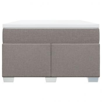 Boxspringbett mit Matratze Taupe 120x200 cm Stoff