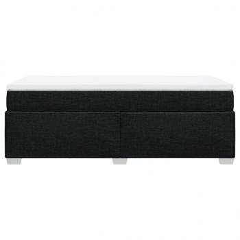 Boxspringbett mit Matratze Schwarz 90x190 cm Stoff