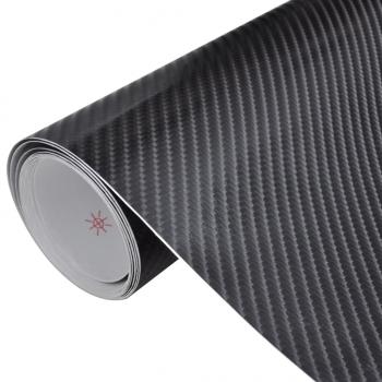 ARDEBO.de - Autofolie 4D Schwarz 100x150 cm