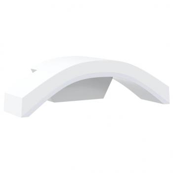 LED-Außenwandleuchten 2 Stk. Weiß Aluminiumdruckguss