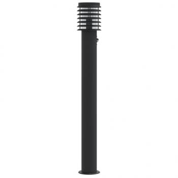 Wegeleuchte mit Bewegungsmelder Schwarz 110 cm Edelstahl