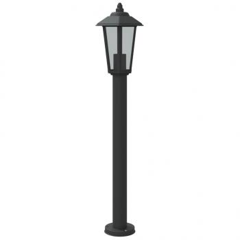 Wegeleuchten 3 Stk. Schwarz 80 cm Edelstahl