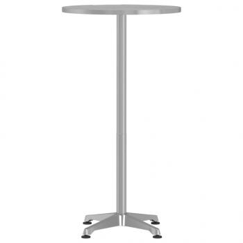 Outdoor-Bartisch Höhenverstellbar Ø59,5x70/109,5 cm Aluminium