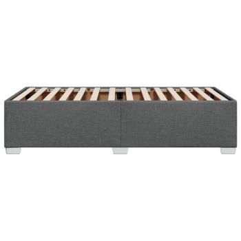 Bettgestell ohne Matratze Dunkelgrau 80x200 cm Stoff