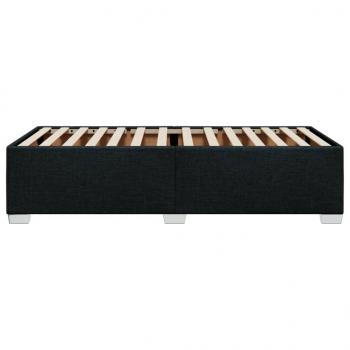 Bettgestell Schwarz 90x200 cm Stoff