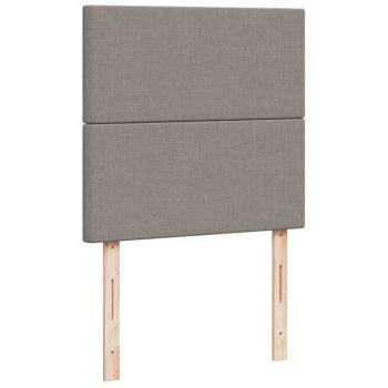 ARDEBO.de - Boxspringbett mit Matratze Taupe 90x200 cm Stoff