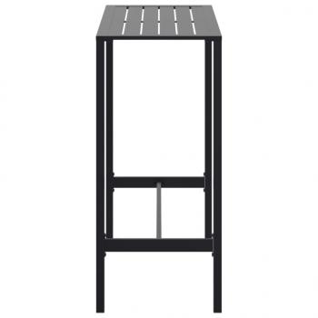 Bartisch Schwarz 100x50x110 cm Pulverbeschichteter Stahl