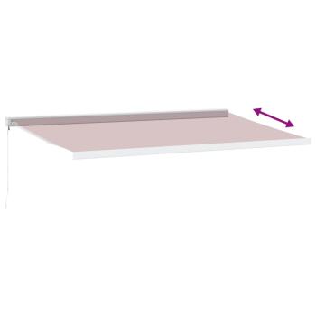 Markise Manuell Weinrot 500x300 cm