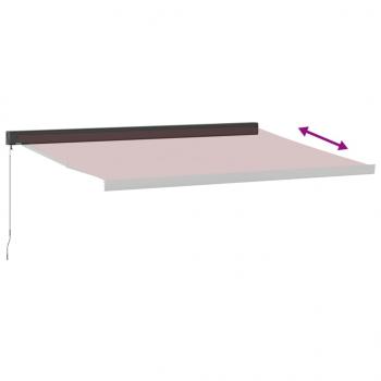 Markise Manuell Weinrot 400x300 cm