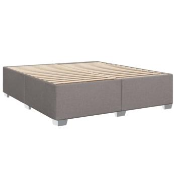ARDEBO.de - Boxspringbett mit Matratze Taupe 180x200 cm Stoff