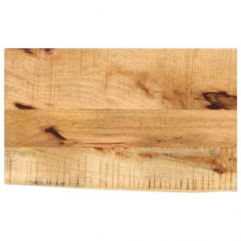 ARDEBO.de - Tischplatte 40x20x3,8 cm Baumkante Massivholz Raues Mangoholz