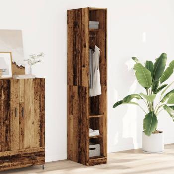 ARDEBO.de - Kleiderschrank Altholz-Optik 30x50x200 cm Holzwerkstoff