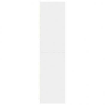 Kleiderschrank Weiß 80x50x200 cm Holzwerkstoff