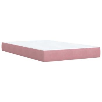 Boxspringbett mit Matratze Rosa 120x190 cm Samt