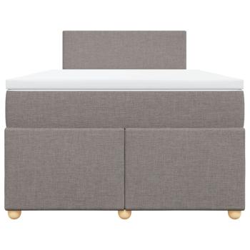 Boxspringbett mit Matratze Taupe 120x190 cm Stoff