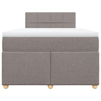 Boxspringbett mit Matratze Taupe 120x190 cm Stoff