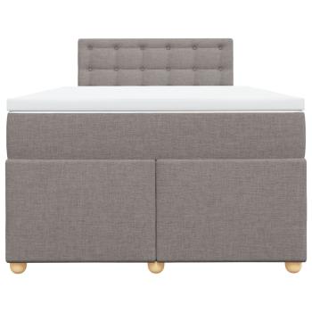 Boxspringbett mit Matratze Taupe 120x190 cm Stoff