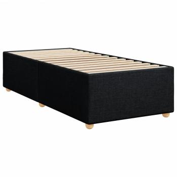 ARDEBO.de - Boxspringbett mit Matratze Schwarz 90x200 cm Stoff