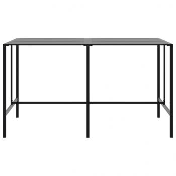 Bartisch Schwarz 200x100x110 cm Pulverbeschichteter Stahl