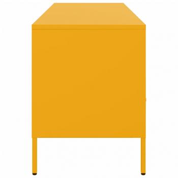 TV-Schrank Senfgelb 100,5x39x50,5 cm Stahl