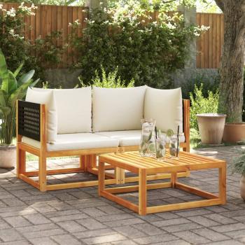 ARDEBO.de - Garten-Ecksofas mit Kissen 2 Stk. Massivholz Akazie