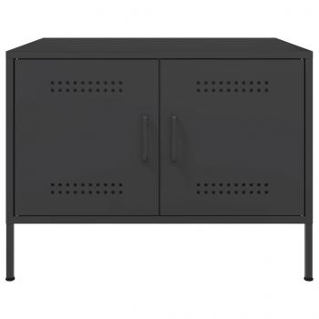 Couchtisch Schwarz 68x50x50,5 cm Stahl