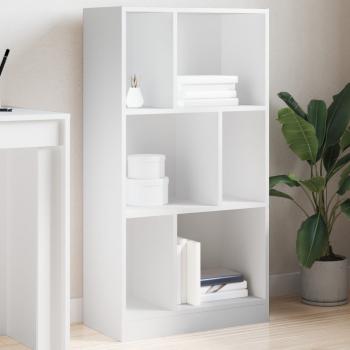 ARDEBO.de - Bücherregal Weiß 57x28,5x107,5 cm Holzwerkstoff