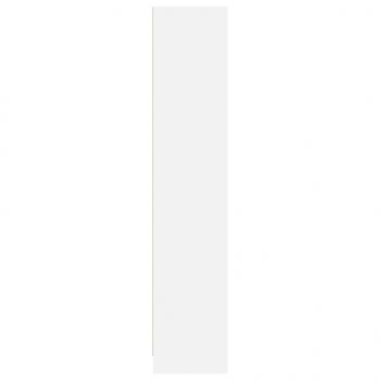 Bücherregal Weiß 57x28,5x107,5 cm Holzwerkstoff
