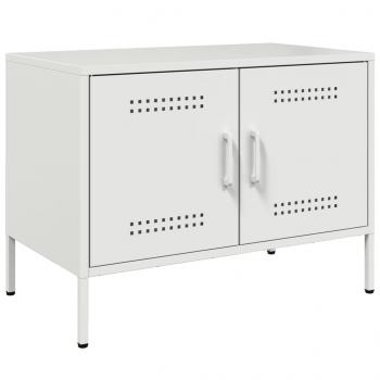 TV-Schrank Weiß 68x39x50,5 cm Stahl
