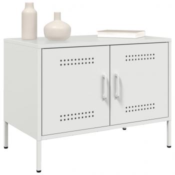 TV-Schrank Weiß 68x39x50,5 cm Stahl