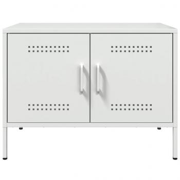 TV-Schrank Weiß 68x39x50,5 cm Stahl