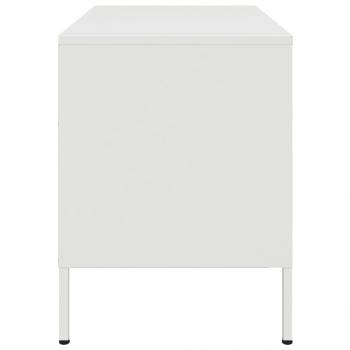 TV-Schrank Weiß 68x39x50,5 cm Stahl