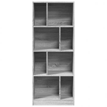 Bücherregal Grau Sonoma 57x28,5x141 cm Holzwerkstoff