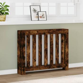 ARDEBO.de - Heizkörperverkleidung Räuchereiche 104x20x82 cm Holzwerkstoff