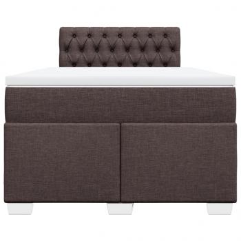 Boxspringbett mit Matratze Dunkelbraun 120x190 cm Stoff