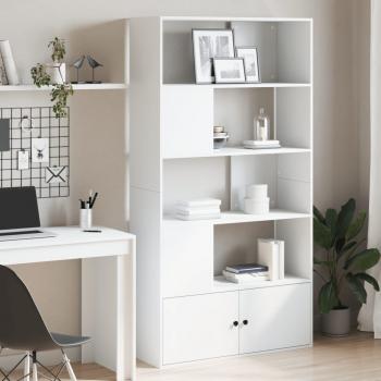 ARDEBO.de - Bücherregal Weiß 100x36x189 cm Holzwerkstoff