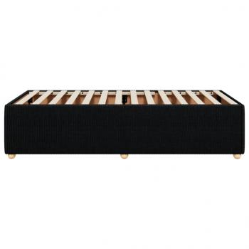 Bettgestell Schwarz 90x190 cm Stoff