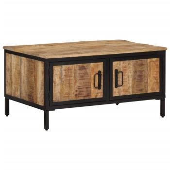 ARDEBO.de - Couchtisch 80x50x40 cm Raues Massivholz Mango