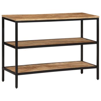 Konsolentisch 100x35x70 cm Raues Massivholz Mango