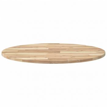 Tischplatte Rund Ø80x2 cm Massivholz Akazie