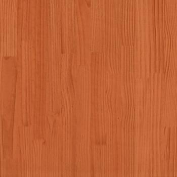 Bettgestell mit Kopfteil ohne Matratze Wachsbraun 90x190 cm