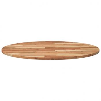 Tischplatte Rund Ø90x2 cm Massivholz Akazie