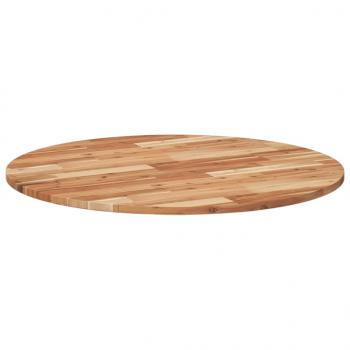 Tischplatte Rund Ø90x2 cm Massivholz Akazie