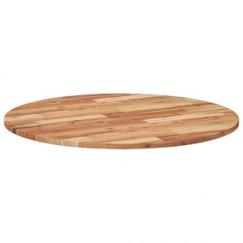 Tischplatte Rund Ø90x2 cm Massivholz Akazie