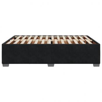 Bettgestell ohne Matratze Schwarz 140x190 cm Samt