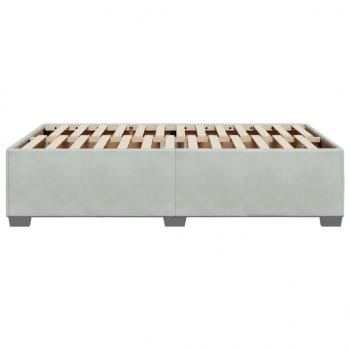 Bettgestell Hellgrau 120x190 cm Samt