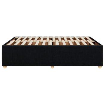 Bettgestell ohne Matratze Schwarz 140x190 cm Stoff